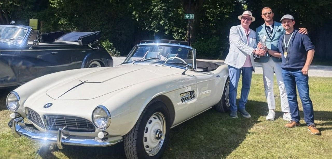 BMW 507 gewinnt Klassen- und Gruppensieg beim Concorso dEste (Foto: finest-care GmbH)